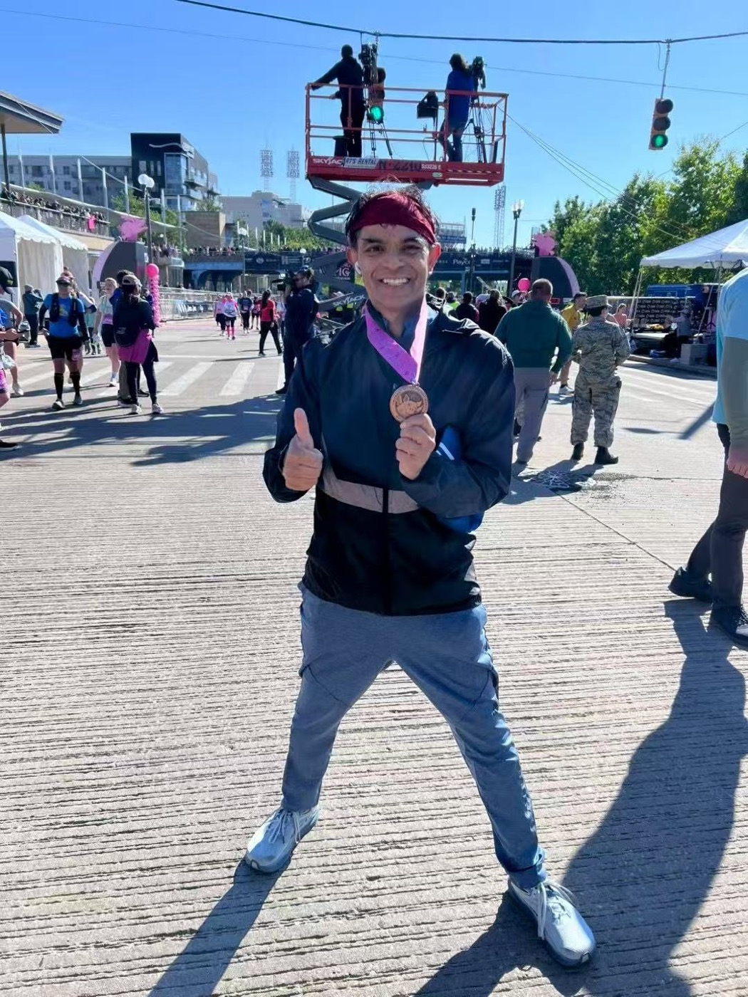 A medal earned